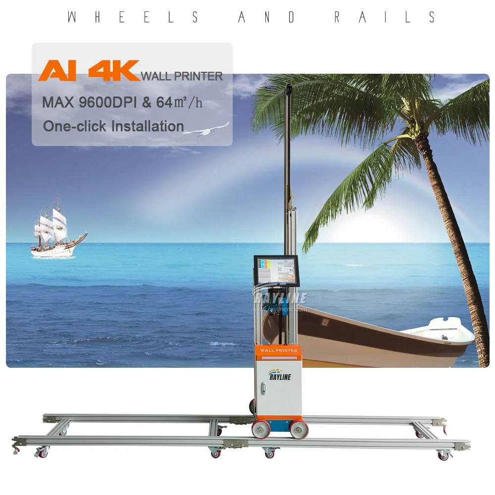 Machine d'impression murale verticale à encre UV, longueur/largeur illimitée, imprimante murale AI 4K, séparation et positionnement automatiques des Images - AliExpress 13