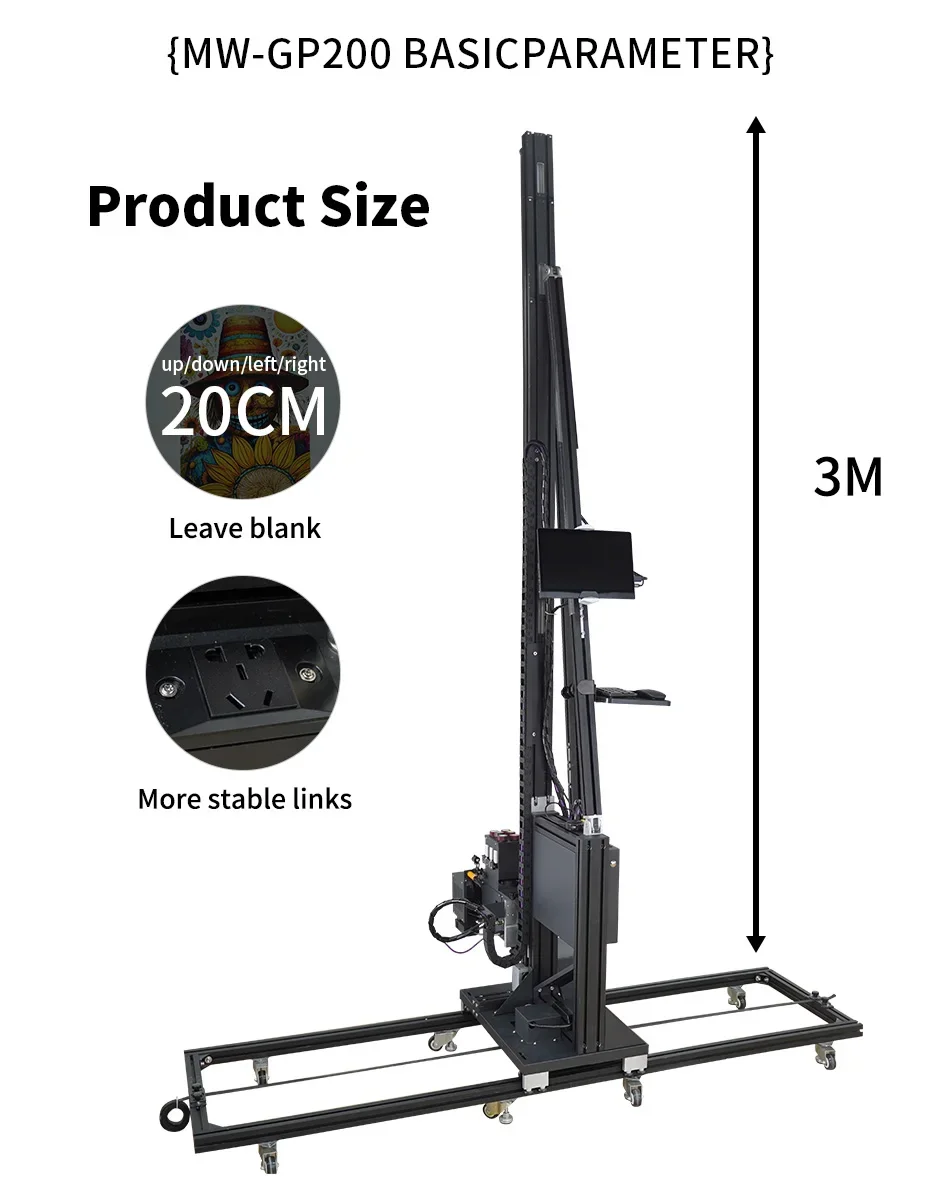 Imprimante murale intelligente avec positionnement laser rouge | Alignement sans erreur | Poignées d'arrière-plans complexes avec facilité - AliExpress 13 – Image 5